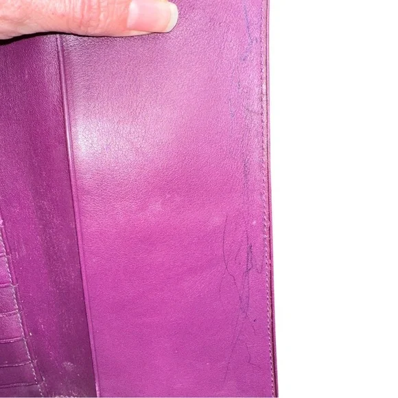 Coach Vintage Fuchsia Leather Wallet - Picture 13 of 13